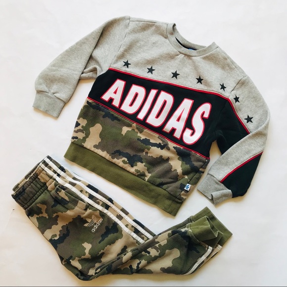 baby adidas camo tracksuit